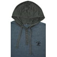 thumbnail image 3 of Beverly Hills Polo Club Men's Long-Sleeve Pullover Hoodie (Dark Denim Heather, Medium, M), 3 of 5