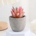thumbnail image 5 of MMJ Artificial Potted Plants Faux Plants Small Plastic White Planter Tabletop Desk Home Office Decor 2.76x2.68x2.68in, 5 of 6