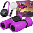 thumbnail image 1 of 8x21 Kids Exploration Kit with Binoculars Compass and Magnifying Glass for Ages 3-12 Outdoor Discovery, 1 of 5