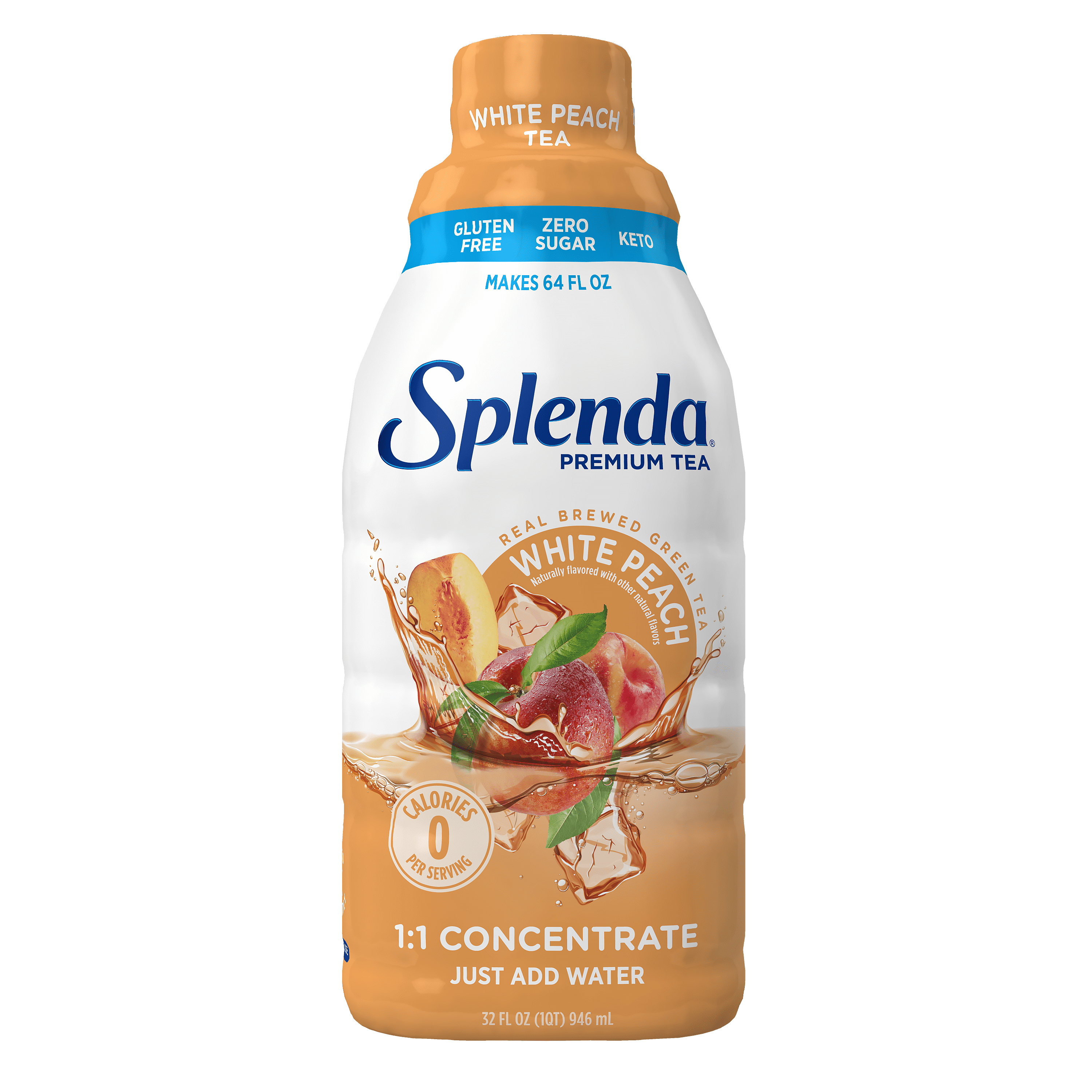 (6 pack) Splenda White Peach Tea Concentrate - 32oz