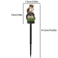 thumbnail image 3 of Statue de Jardin Hibou d'Extérieur à Énergie Solaire avec Lumière DEL, Piquet de Sol en Résine Multicolore, Déco de Cour Résistante aux Intempéries pour Patio, Jardin et Aménagement Paysager, 41 cm de Hauteur, 3 of 8