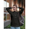 thumbnail image 2 of Night View Of A Distant Moon Sweatshirt Women -Image by Shutterstock, Female 3X-Large, 2 of 4