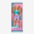 thumbnail image 1 of 2023 Barbie Signature Looks Doll Blonde Curly Hair Color Block Outfit con cintura recortada Fashion Collection Toy #16 xuanjing unisex, 1 of 1
