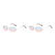 thumbnail image 4 of Qarigey Gafas de sol protectoras rectangulares, gafas de PC no deformables resistentes a impactos, gafas de sol para mujer, azul y rosa Azul rosado 2Conjunto, 4 of 6