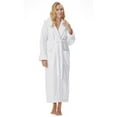 thumbnail image 2 of Women's Cotton Hooded Full Length Turkish Bathrobe Burgundy Medium, 2 of 5