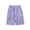 Purple, variant on Ovbmpzd Baby Girl Shorts High Rise Beige Cotton Tie-Dye Elastic Waist Capris Pants for Girls 4 Years