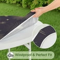 thumbnail image 4 of Mystical Star and Moon Round Table Cover - Vintage Celestial Print Waterproof Elastic Edge Cloth for 52 Inch Tables, Easy Clean, 4 of 6