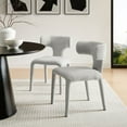 thumbnail image 2 of Side Dining Chair, Set of 2, Gray, Fabric, Bar Pub Cafe Bistro Dining Kitchen Hospitality Restaurant, Modern Contemporary, HB37861, 2 of 11