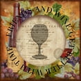 thumbnail image 2 of Art Licensing Studio 20x20 Black Ornate Wood Framed with Double Matting Museum Art Print Titled - Circled Wine 2, 2 of 4