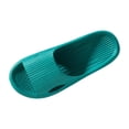 thumbnail image 5 of HEWUQI Slide Shower Shoes for Men Women Non Slip Holes House Slippers Bathroom Pool Gym Students College Dorm Quick Drying Comfortable Sandals Dark Green Size 8, 5 of 5