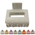 thumbnail image 2 of French Hair Claw Clip Retro Solid Color Rectangle Hair Clamp Hollow Hair Claw, 2 of 10