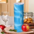 thumbnail image 2 of 20oz Stainless Steel Skinny Tumbler with Telescopic Straw, Vacuum Insulated Slim Travel Cup, 360° Full Wrap Printed, Colorful Aurora Print, 2 of 6
