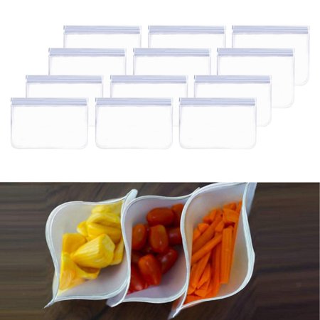 Reusable Food Storage Bags  Silicone Freezer Bags For Fruit Vegetable