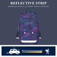 thumbnail image 5 of FORMRS Kids Backpack for School Unisex 17" Casual Bookbag Travel Daypack with Compartment Pockets, Watercolor Purple Galaxy Pattern, 5 of 7