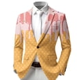 thumbnail image 4 of Big Boy's Formal Suits Button Down Ice Cream Print Fashion Casual Party Coats Kids Fall Outwear Size 9-10T, 4 of 4