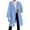 Light Blue, variant on Breezora Oversized Teddy Jacket for Women Cozy Fuzzy Long Coat with Pockets Warm Casual Outerwear L Size Beige