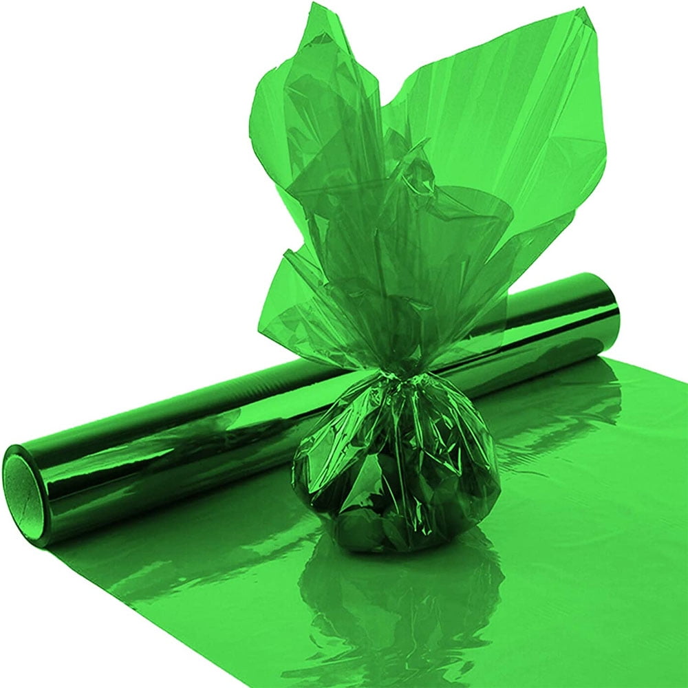MesaSe Easter Cellophane Wrap Roll, Translucent Cellophane Wrapping