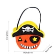 thumbnail image 2 of Gqtwoy Halloween Felts Candy Bucket, Multi Cartoon Design, Handheld Goodie Bag, Reusable Storage Tote for Halloween Parties, Festive Event Accessory, 2 of 6