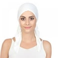 thumbnail image 2 of Chemo Headwear Pre Tied Head Scarf Headwraps Lightweight Turban Beanie Cap for Women, 2 of 6