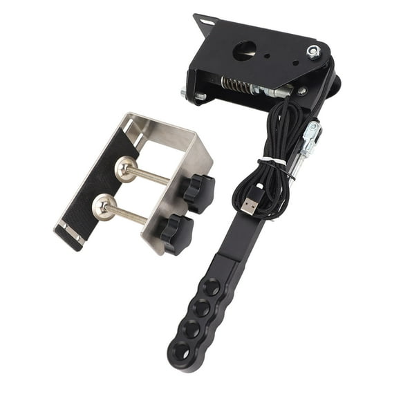PC Racing Game USB Handbrake, Replaceable Universal Independent Aluminum 64 Bit USB Handbrake for G27 for G25 for SIM Racing Games