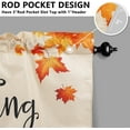 thumbnail image 6 of dinii Thanksgiving Kitchen Curtains and Valance Set of 3, Cute Turkey Pumpkin Sunflower Kitchen Window Tier Curtains Farmhouse Window Valances Rod Pocket Panels for Thanksgiving Home Decor, 6 of 6