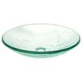 thumbnail image 1 of Eden Bath EB-GS12 Clear Embossed Waves Glass Vessel Sink, 1 of 1