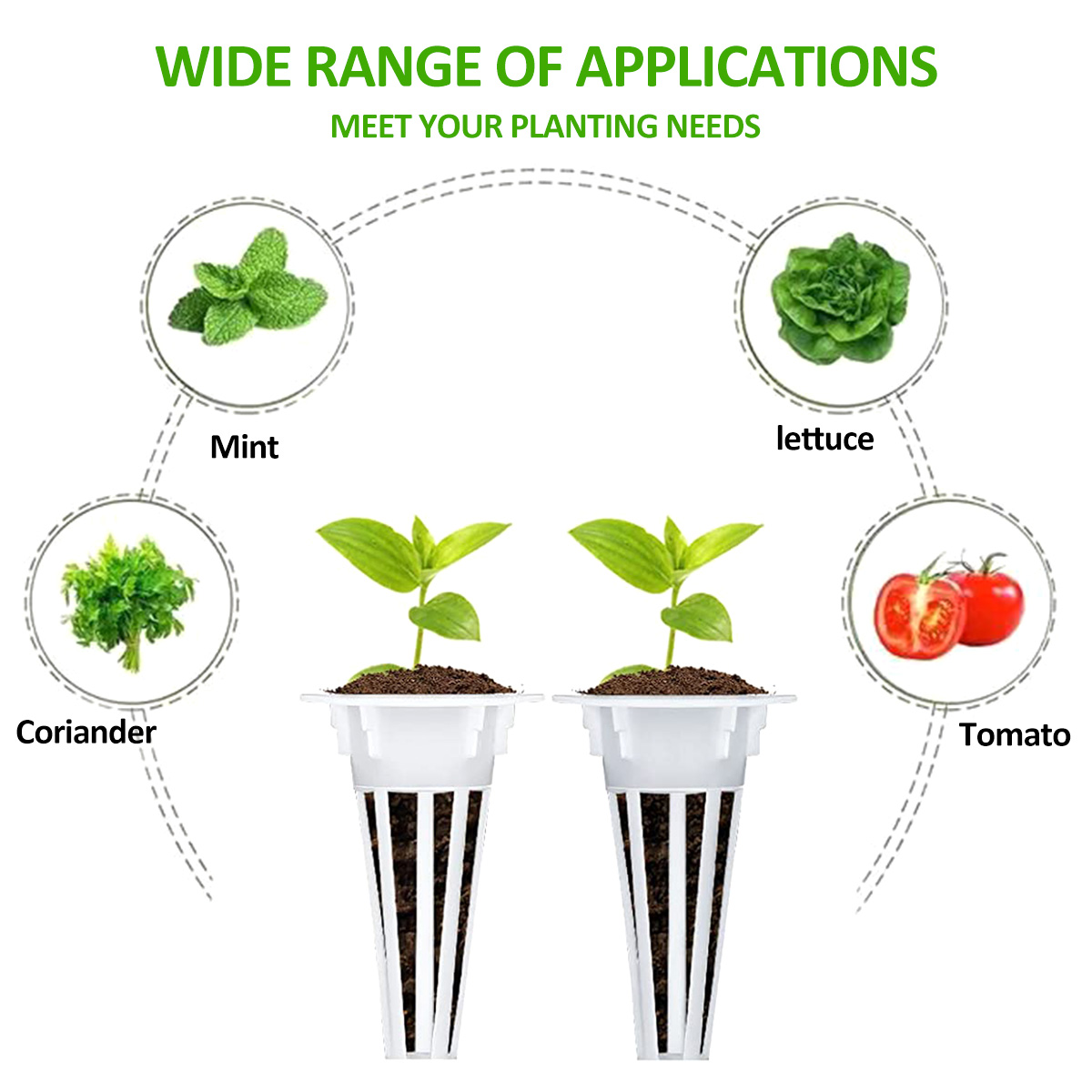 Buy Jytue 50PCS Seeds Grow Baskets Pods Grow Anything Pod Kits