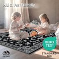 thumbnail image 4 of ODIKA 6'x9' Machine Washable Non-Slip Area Rug, Chic Macabre Bat Aesthetic High Traffic Rug, Black, 29626, 4 of 7
