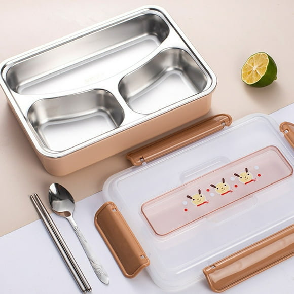 Renjiang Bento Box Adult Lunch Box Pink Lunch Boxsealed Fresh-Keeping Box Large-Capacity Separated Portable Lunch Box Heat-Preserving Lunch Box Lunch Box Meals