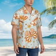 thumbnail image 5 of Balery Retro Floral Butterfly Print Men's Hawaiian Shirts Short Sleeve Beach Shirt Relaxed Fit Vacation Button Down Shirts-3X-Large, 5 of 9