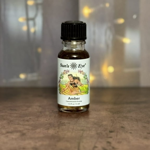 Suns Eye Amber Herbal Fragrance Oil - 1/2 Ounce Bottle