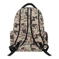 thumbnail image 2 of Pzuqiu Green Camo Bow Kids Backpack for Boys 17 Inches Schoolbag Breathable Shoulder Bookbag with Adjustable Padded Straps Lightweight Travel Bags for Hiking Camping Age 6-18, 2 of 7