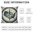 thumbnail image 6 of Vintage Map Compass Throw Pillow Covers  Set of 2 Decorative Pillowcase Cushion Covers Soft Velvet Pillow Cases for Sofa Couch Bed Car Bedroom Home Decor, 6 of 6
