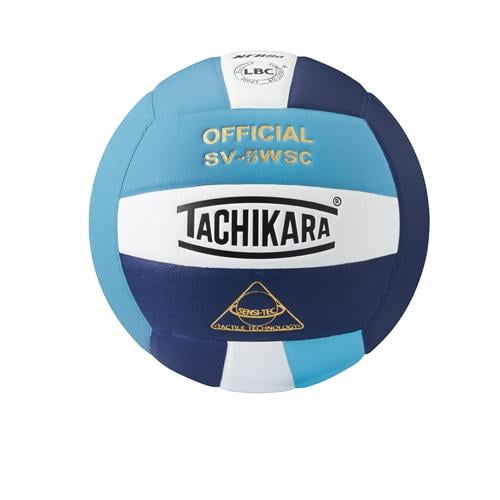 Tachikara Indoor Volleyball SensiTec, Powder Blue/White/Navy
