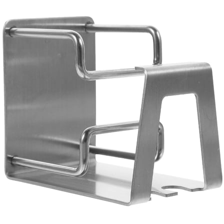 Wall Mounted Toothbrush Holder in Silver Color Made of Stainless Steel 3-in-1 Design for