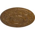 thumbnail image 3 of 28 1/8"OD x 1 3/4"P Oslo Ceiling Medallion (Fits Canopies up to 10 1/2"), Hand-Painted Smokey Topaz Crackle, 3 of 6