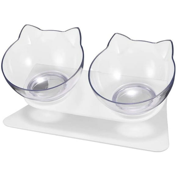Non-Slip Cat Bowls Double Bowls with Raised Stand Pet Food&Water Bowls for Cats Dogs Feeders Pet Products Cat Bowl for Cats and Puppies