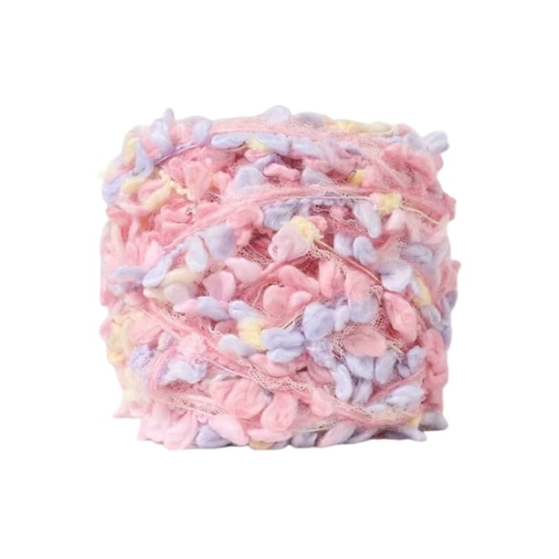 Hilo artístico hilado a mano, 100 g/rollo, colores brillantes mezclados a mano, adecuado para tejer a mano, bufandas, sombreros, bolsos, bola de lana para tejer.