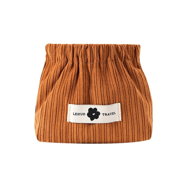 Pochette Organisatrice Cosmétique en Velours Côtelé, Sac de Rangement Portable à la Mode pour Rouges à Lèvres et Maquillage pour Femmes