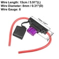 thumbnail image 3 of Unique Bargains 2 Set DC 12V 8 Gauge Car in Line ATC Blade Style Inline Fuse Holder with 100A Fuse, 3 of 7