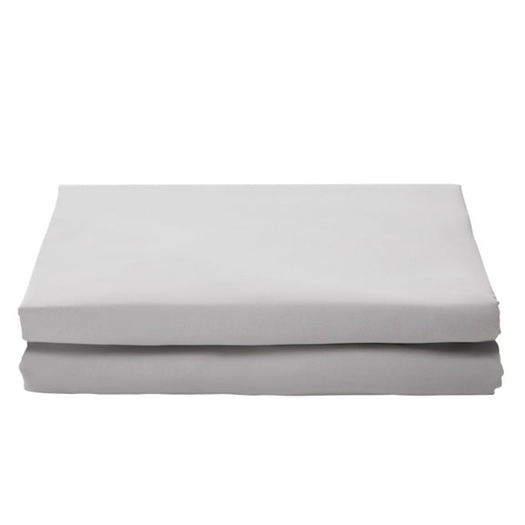 Twin Size Fitted Sheet Set with Elastic, Soft Microfiber Bed Sheet 75x39x15 Inch, Breathable Wrinkle-Resistant Mattress Cover, 2-Piece Polyester Bedding with Secure Fit for Home Bedroom Dorm