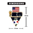 thumbnail image 3 of Pin de solapa HONAV Balón de fútbol Copa Mundial de la FIFA 2026 USA, 3 of 3