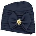 thumbnail image 2 of HuangHuanChen Beanie Turbans for Women Stretchy Soft Turban Head Wraps for Women Sleep Hats Soft Cancer Headwear Elastic Chemo Hats for Women with Hair Loss Solid Color Ethnic Hat Baotou Hat, 2 of 4