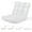 White, variant on Costway Adjustable 14-Position Floor Chair Folding Lazy Gaming Sofa Chair Cushioned New Blue