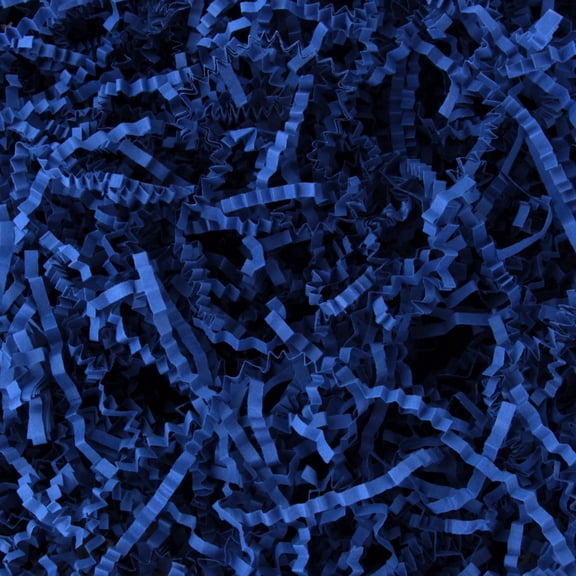 Navy Blue Crinkle Paper Shred Filler 1 LB for Gift Wrapping Party Decorations Crinkle Paper Bulk Packing Paper