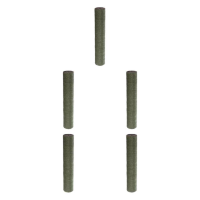 Transemion 1Pack Scratch Post Refill Pole Grinding Protect Claw Rope Nails Sisal cat Green H 25cm Dia 7cm 5Set