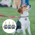 3pcs Paw Personalized Pet ID Tags Engraved Pet Name Number Address