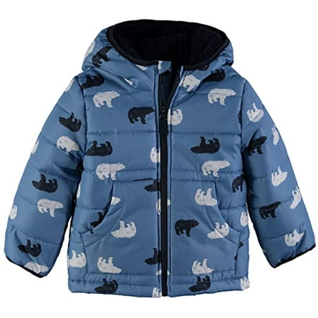 London Fog Boys 2T-4T Heavyweight Puffer Jacket With Beanie