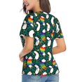 thumbnail image 3 of Xecao Lgbt Penguin for Women's V-Neck T-Shirts-Elegant Half-Sleeve Tops Perfect for Summer-XX-Large, 3 of 5
