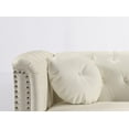 thumbnail image 5 of Uspridefurniture Fogg 64.17'' faux leather Rolled Arm Loveseat -Beige, 5 of 5